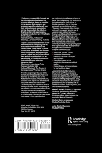 Japan's Contested Constitution (The University of Sheffield/Routledge Japanese Studies Series)
