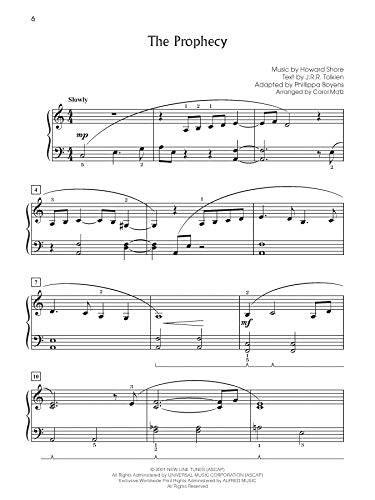 The Lord of the Rings Trilogy: Music from the Motion Pictures Arranged for Big Note Piano