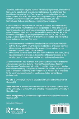 Cultural-Historical Perspectives on Teacher Education and Development