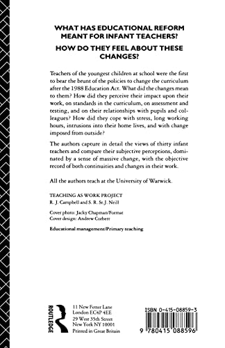 The Meaning of Infant Teachers' Work (The Teaching as Work Project)