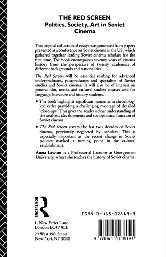 The Red Screen: Politics, Society, Art in Soviet Cinema