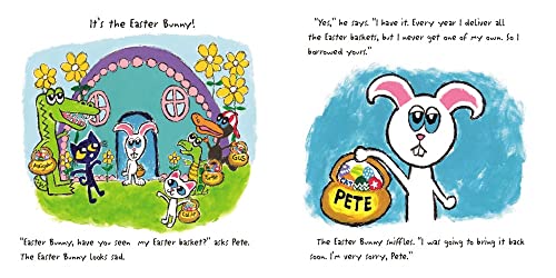 Pete the Cat and the Easter Basket Bandit: An Easter And Springtime Book For Kids - Help Pete and Friends Hunt for the Missing Basket and Learn About Sharing