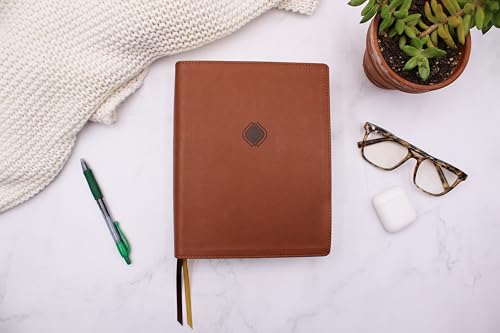 Amplified Journal the Word Bible, Leathersoft, Brown: Reflect, Take Notes, or Create Art Next to Your Favorite Verses