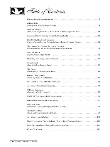 Favorite Sacred Classics for Solo Singers: Medium Low Voice, Book & CD