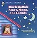 Stars, Moon, Clouds (Golden Glow in the Dark Book)