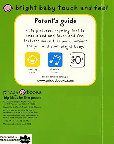 Baby Animals (Bright Baby Touch and Feel): A first sensory tactile book
