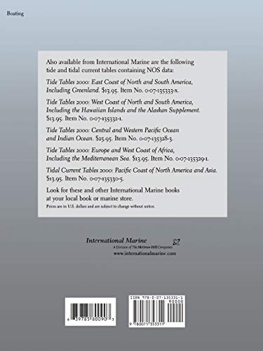 Tidal Current Tables 2000: Atlantic Coast of North America (TIDAL CURRENT TABLES ATLANTIC COAST OF NORTH AMERICA)