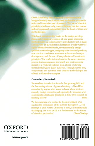 Green Chemistry: Theory and Practice by Paul T. Anastas
