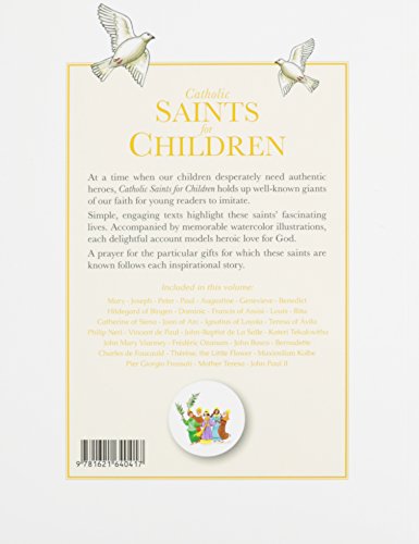 Catholic Saints for Children — back cover