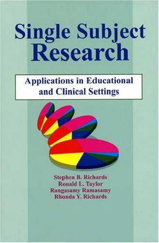 Single-Subject Research: Application in Educational and Clinical Settings