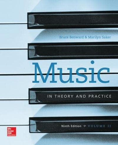 Workbook to accompany Music in Theory and Practice, Volume 2