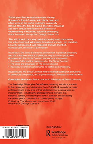 Routledge Philosophy GuideBook to Rousseau and the Social Contract (Routledge Philosophy GuideBooks)