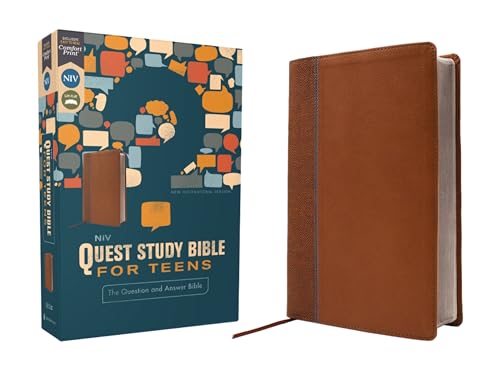 NIV, Quest Study Bible for Teens, Leathersoft, Brown, Comfort Print: The Question and Answer Bible