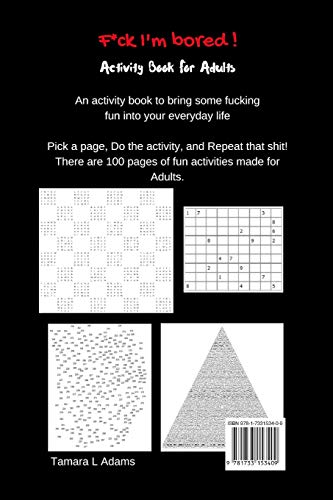 F*CK I'm Bored: Activity Book for Adults