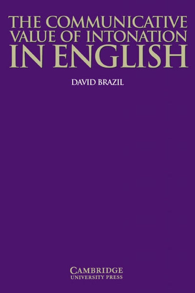 The Communicative Value of Intonation in English Book (Applied Linguistics Non)