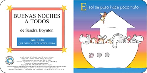 Buenas noches a todos / The Going to Bed Book (Spanish edition)