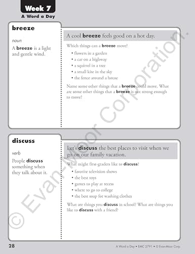 A Word a Day, Grade 1 Teacher Edition