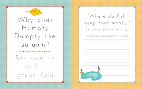 The Print Handwriting Workbook for Kids: Laugh, Learn, and Practice Print with Jokes and Riddles