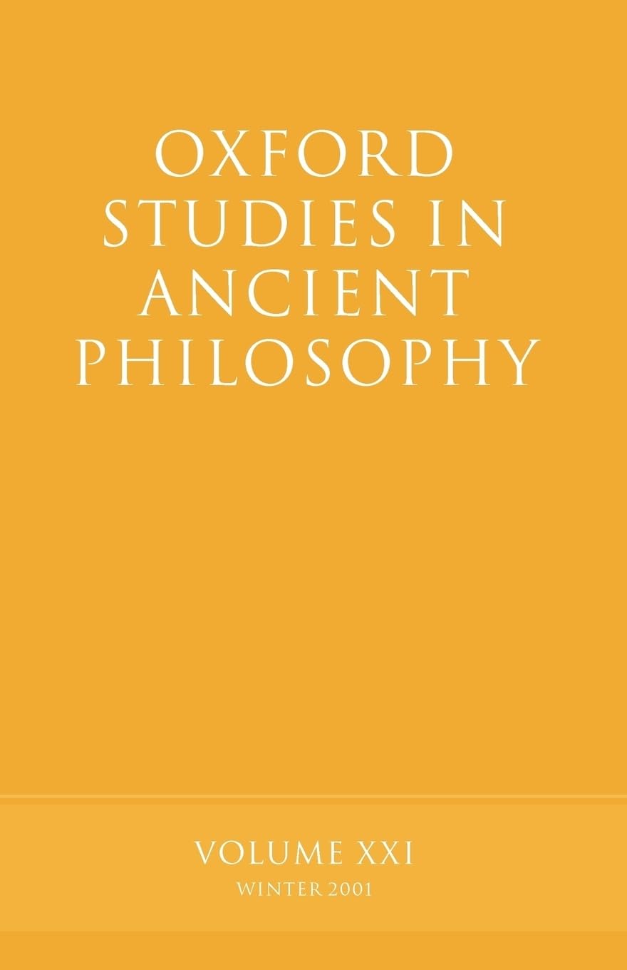 Oxford Studies in Ancient Philosophy