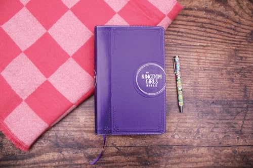 NIV, Kingdom Girls Bible, Full Color, Leathersoft, Purple, Comfort Print: Meet the Women in God's Story (Best Gift for Girls Ages 8-12 to Build Faith, Strength, and Character)