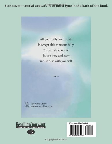 Practicing the Power of Now: Essential Teachings, Meditations, And Exercises From the Power of Now (Easyread Large)