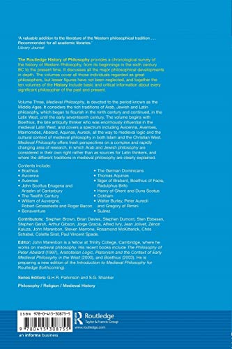Routledge History of Philosophy Volume Iii
