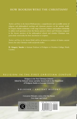 Teachers and Texts in the Ancient World (Religion in the First Christian Centuries)