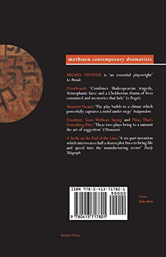 Vinaver Plays: 1: Overboard; Situation Vacant; Dissident; Goes Without Saying; Nina; That's Something Else; A Smile on (Contemporary Dramatists)