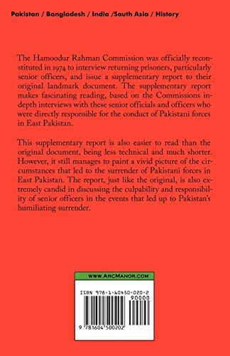 Hamoodur Rahman Commission of Inquiry Into the 1971 India-Pakistan War, Supplementary Report