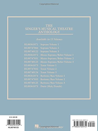 The Singer's Musical Theatre Anthology: Mezzo-Soprano/Belter