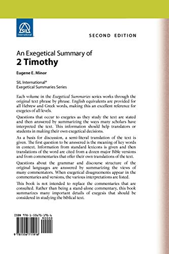 An Exegetical Summary of 2 Timothy, 2nd Edition