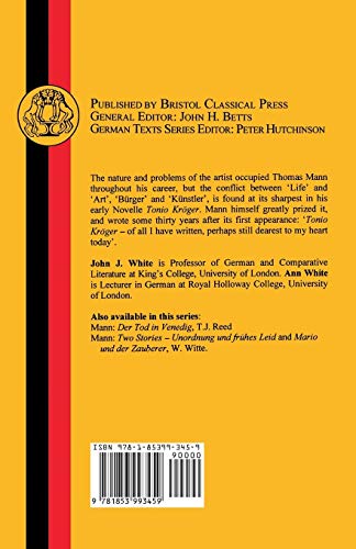 Mann: Tonio Kroger (German Texts)
