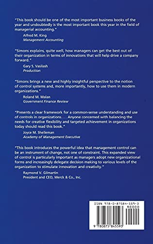 Levers of Control: How Managers Use Innovative Control Systems to Drive Strategic Renewal