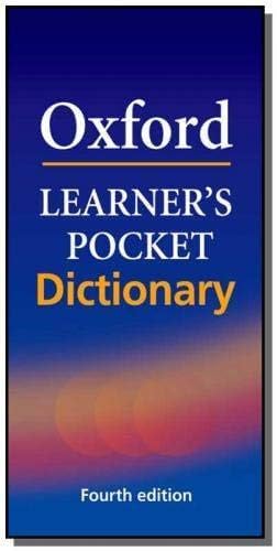Oxford Learner's Pocket Dictionary by Varios Autores