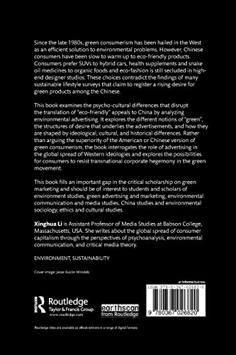 Environmental Advertising in China and the USA: The desire to go green (Routledge Studies in Environmental Communication and Media)
