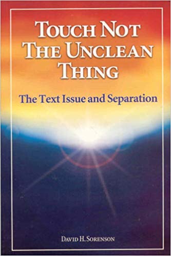 Touch Not the Unclean Thing : The Text Issue and Separation