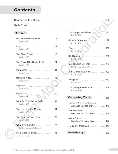 Read & Understand with Leveled Texts, Grade 2 (Read and Understand with Leveled Texts)