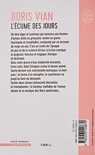 L'Ecume Des Jours (French Edition)