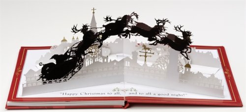 The Night Before Christmas: A Magical Cut-Paper Edition — back cover