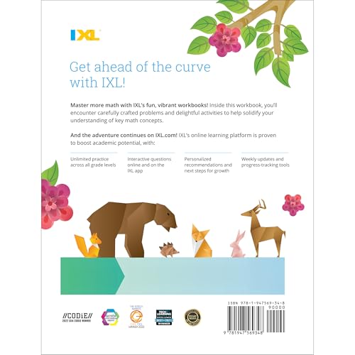 IXL Fractions 3rd Grade Math Workbook, Mathematics Book for Kids Ages 8-9 Covering Addition, Subtraction, Multiplication, Division, and Comparing With ... Mixed Numbers (IXL Topic-Specific Workbooks)