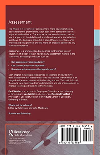 Assessment (What's in it for schools?)