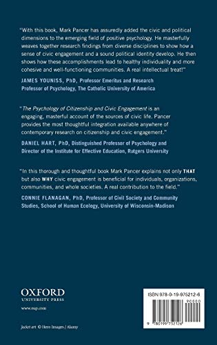 The Psychology of Citizenship and Civic Engagement