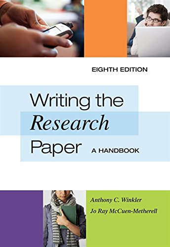 Writing the Research Paper: A Handbook, Spiral bound Version