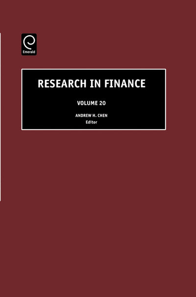 Research in Finance (Research in Finance, 20)