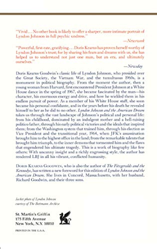 Lyndon Johnson and the American Dream: The Most Revealing Portrait of a President and Presidential Power Ever Written