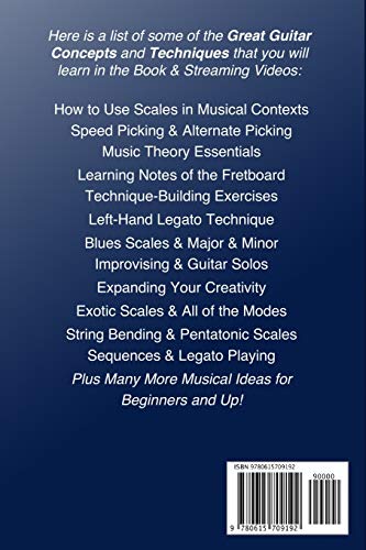 Guitar Scales Handbook: A Step-By-Step, 100-Lesson Guide to Scales, Music Theory, and Fretboard Theory (Book & Videos) (Steeplechase Guitar Instruction)