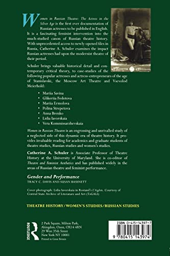 Women in Russian Theatre: The Actress in the Silver Age (Gender in Performance)