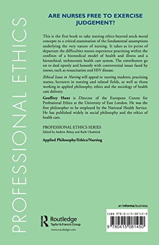 Ethical Issues in Nursing (Professional Ethics)