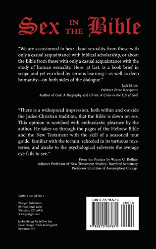 Sex in the Bible: A New Consideration (Psychology, Religion, and Spirituality)