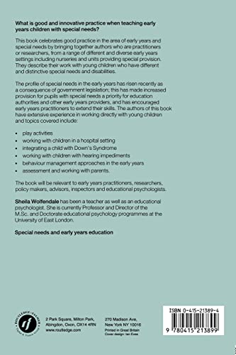 Special Needs in the Early Years: Snapshots of Practice